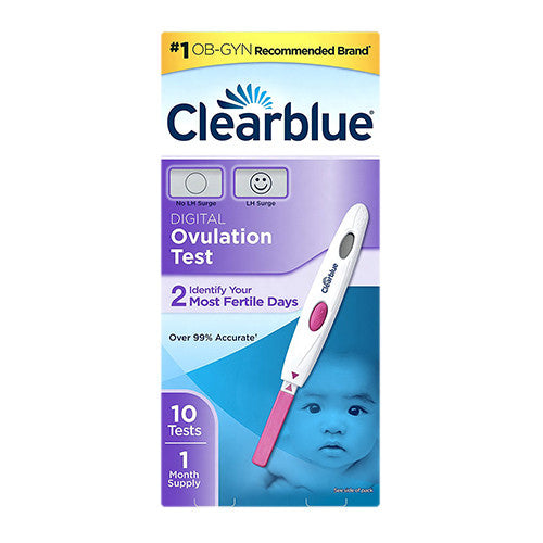 Clearblue Digital Ovulation Test, 1 Month Supply, 10 Tests